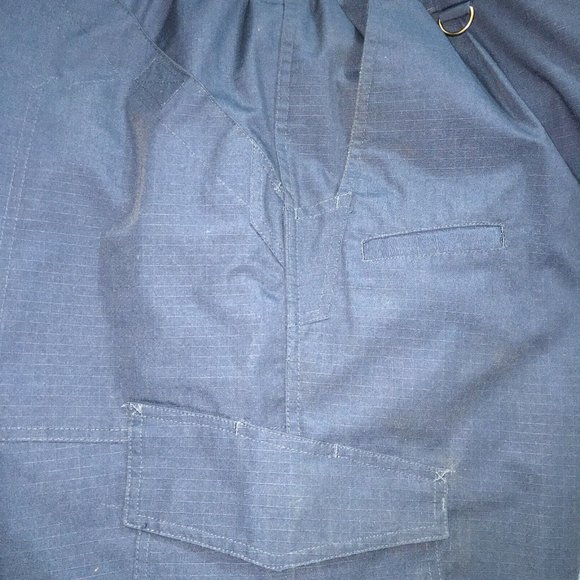 CQR Tactical Pants Mens 42W/30L Ripstop Dark Navy Cargo Pockets Elastic Waist - Picture 10 of 13